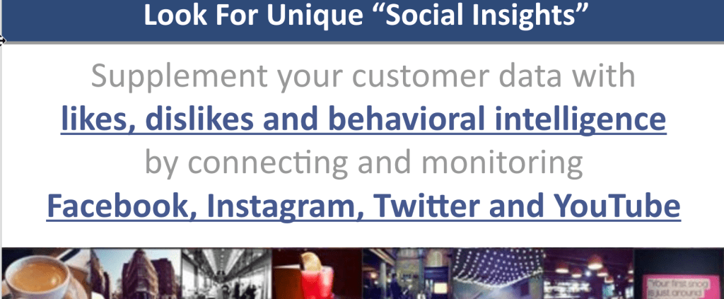 Look For Unique "Social Insights" Greatvines Example Screenshot