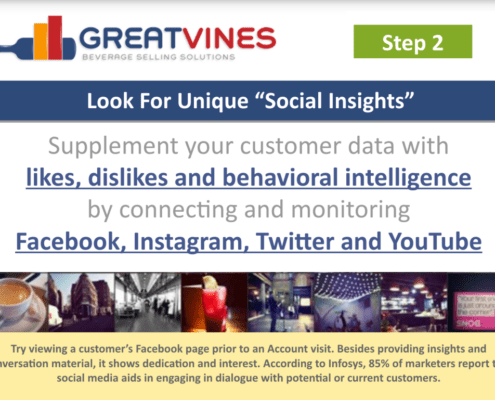 Look For Unique "Social Insights" Greatvines Example Screenshot