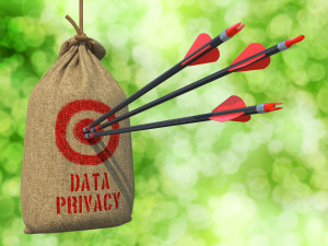 3 Arrows Hitting dead center on the target of Data Privacy