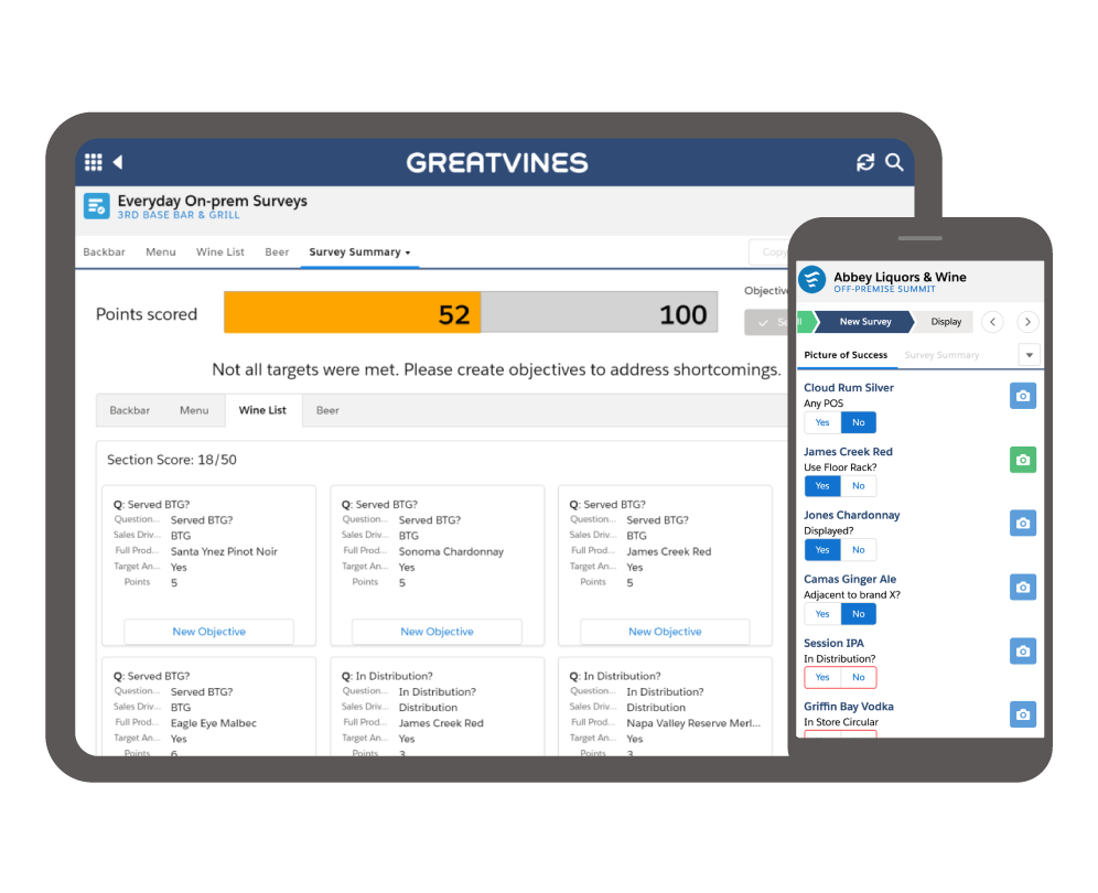 sales-goals-and-objectives-mobile-interface